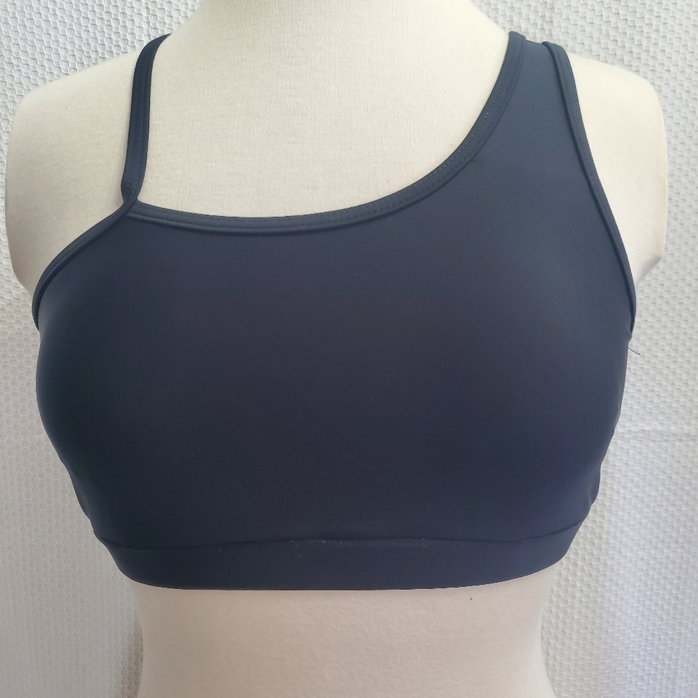 SHEIN Black One-Shoulder Swim Suit 2 Piece